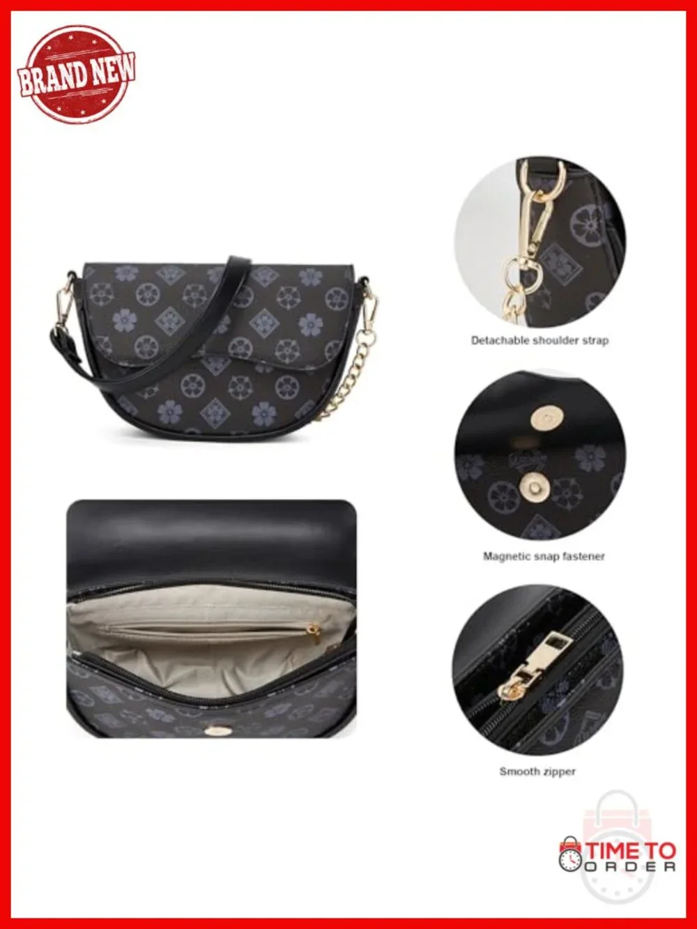 3-Piece PU Leather Tote Bag Set with Hobo and Mini Purse Satchel